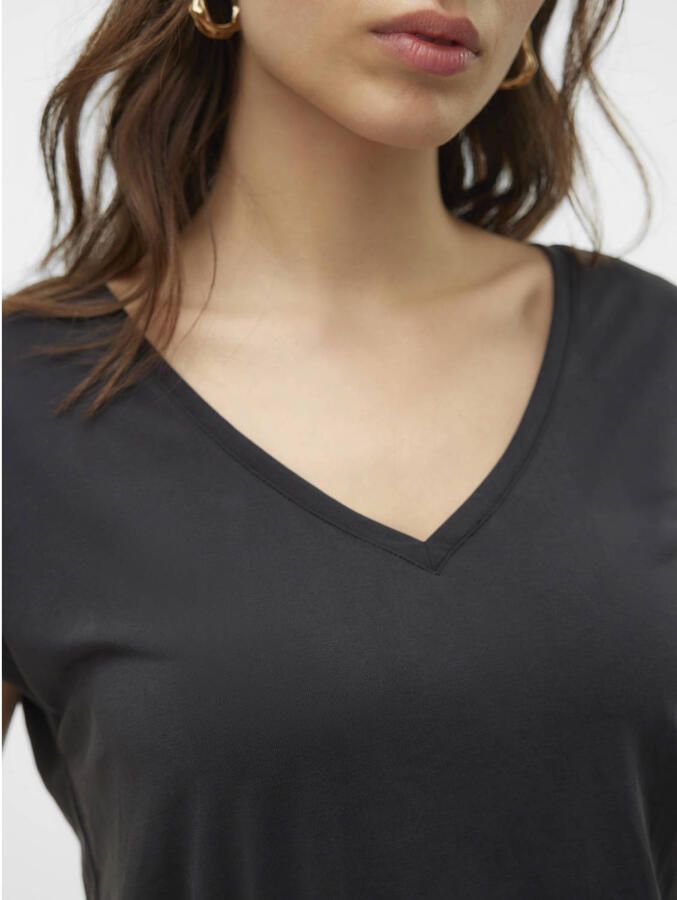 Vero Moda 10247666 Kort Mouw T-Shirt Black Dames - Foto 2