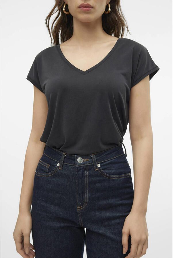 Vero Moda 10247666 Kort Mouw T-Shirt Black Dames - Foto 3