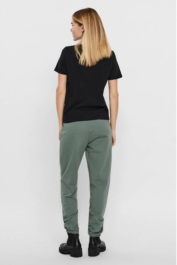 Vero Moda Echte Mode Katoenen T-Shirt Zwart Dames - Foto 2