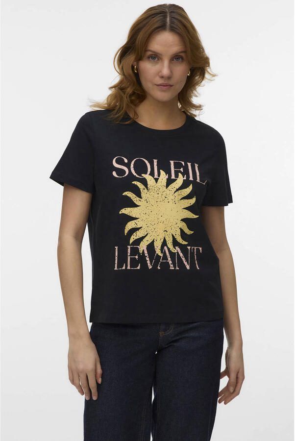 VERO MODA T-shirt zwart