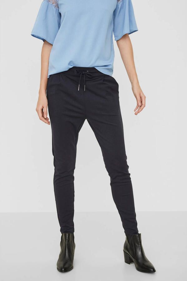 Vero Moda Loose fit stoffen broek met bandplooien model 'EVA'