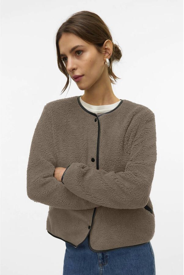 Vero Moda Candice Short Fleece Jas Dames - Foto 1