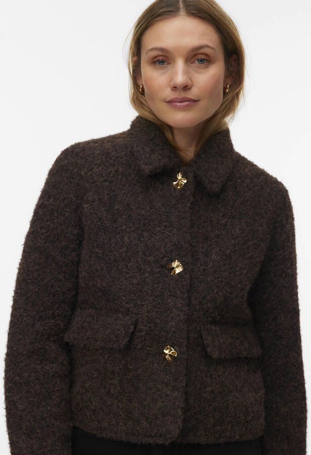 Vero Moda Zipperjack met goudkleurige sierknopen
