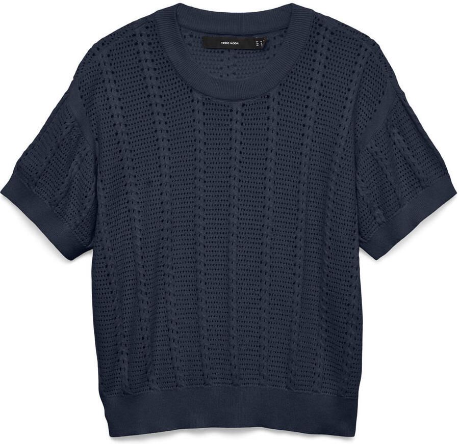 Vero Moda relaxed fit gebreid shirt van katoenmix model 'LUX LIGHT'