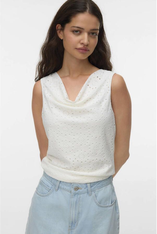 VERO MODA top ajour wit