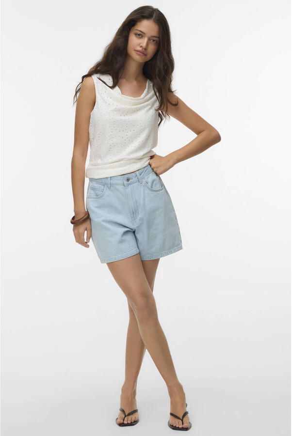 VERO MODA top ajour wit - Foto 2