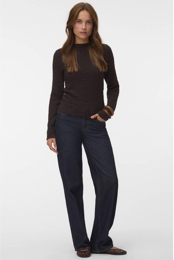 Vero Moda Regular fit shirt met lange mouwen van katoenmix model 'ZIA' - Foto 2