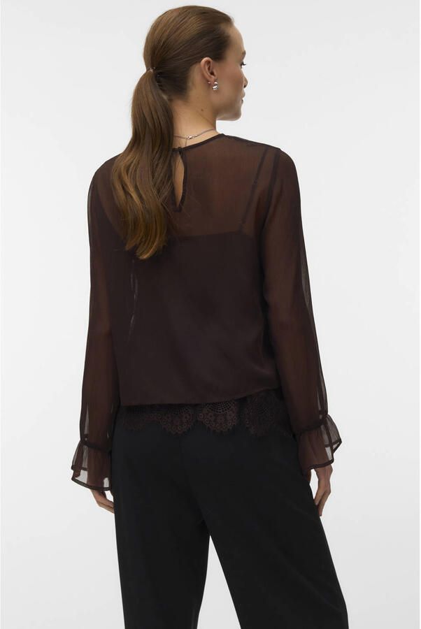 Vero moda Lalie Long Sleeve Lace Top - Foto 2