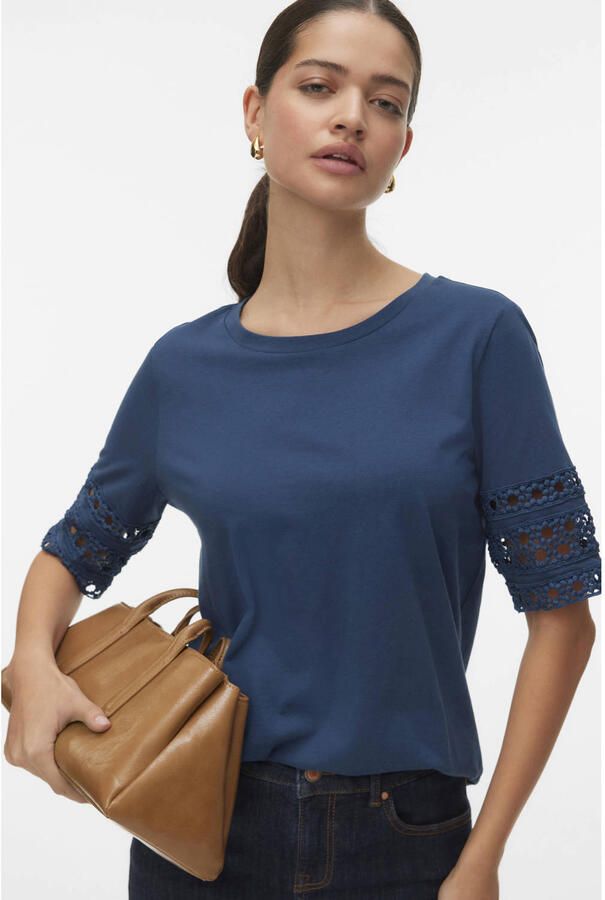 Vero Moda regular fit t-shirt van puur katoen model 'IVACY'