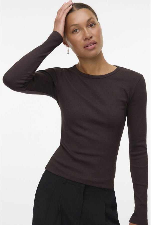 Vero Moda Shirt met lange mouwen VMCHLOE LS SHORT TOP JRS NOOS
