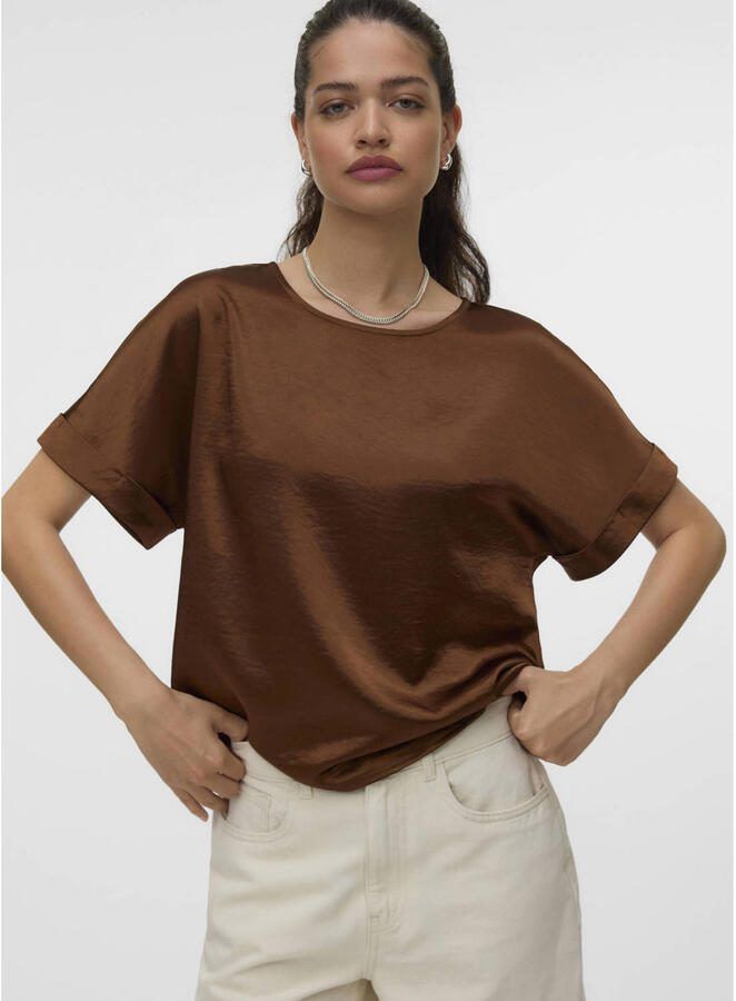 VERO MODA top donkerbruin