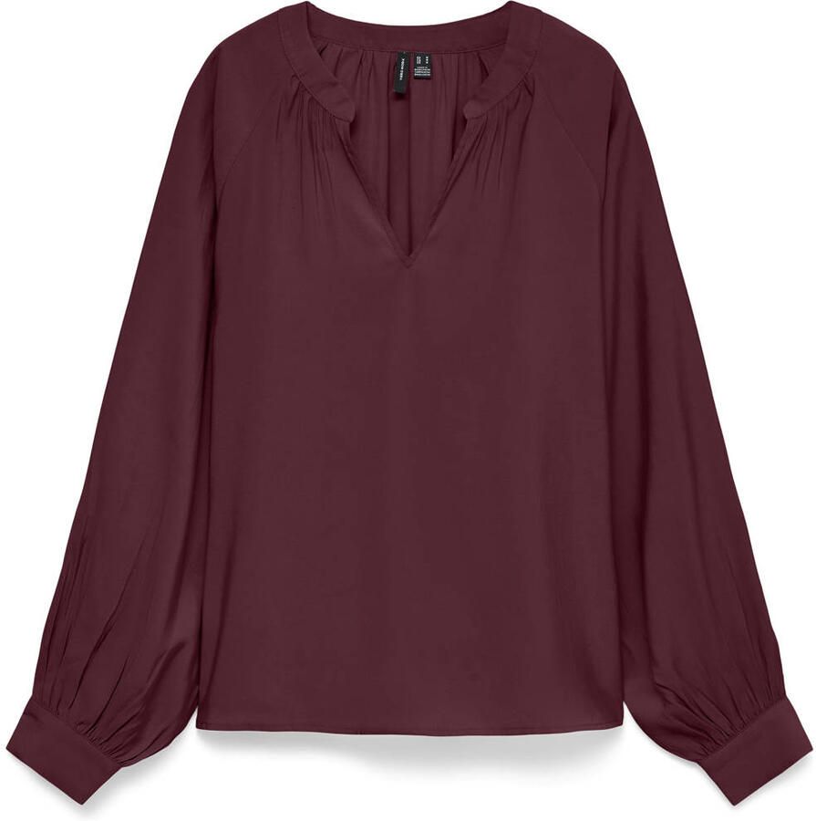 VERO MODA top donkerrood