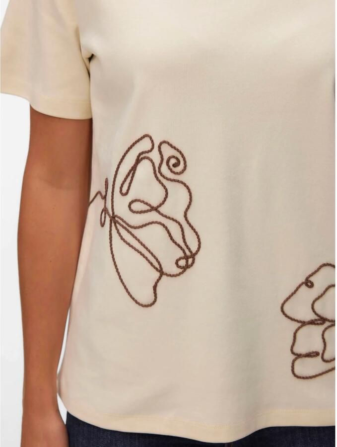 VERO MODA top ecru - Foto 2