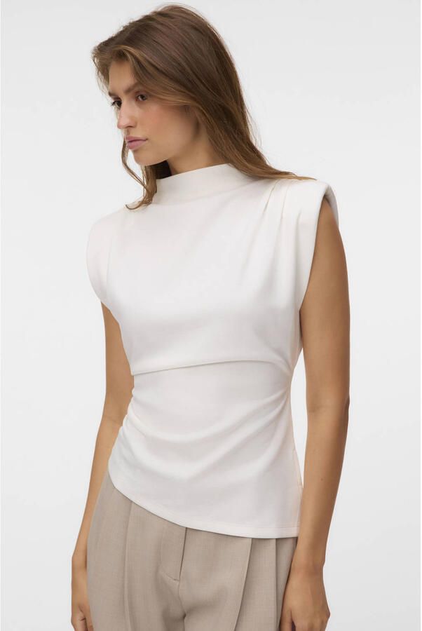 VERO MODA top ecru - Foto 3
