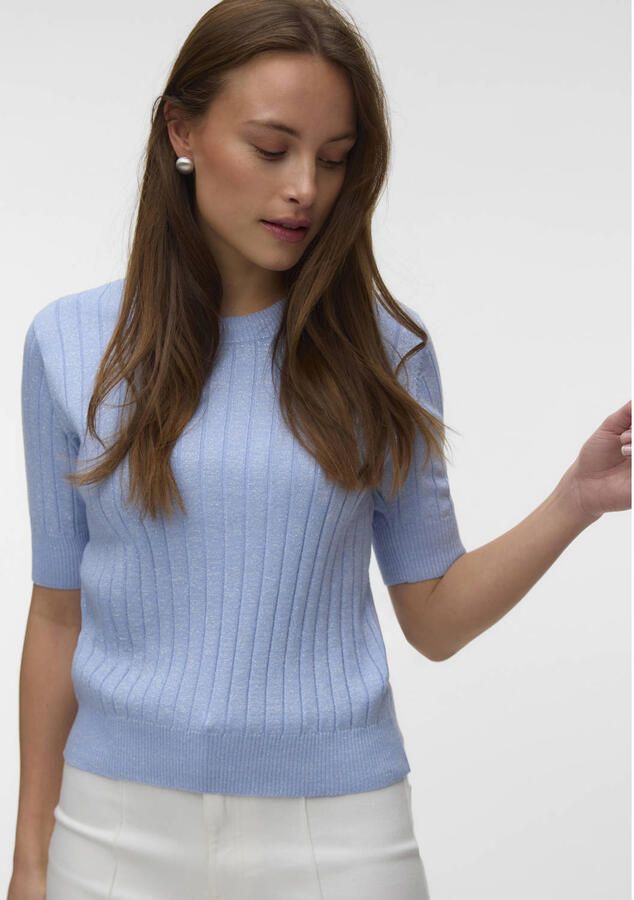 Vero moda Vmblow Ss O-neck Top Ga Dames - Foto 3