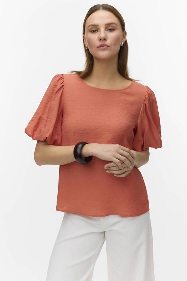 VERO MODA top koraalrood