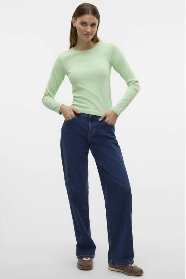 Vero Moda Shirt met lange mouwen VMCHLOE LS SHORT TOP JRS NOOS - Foto 3