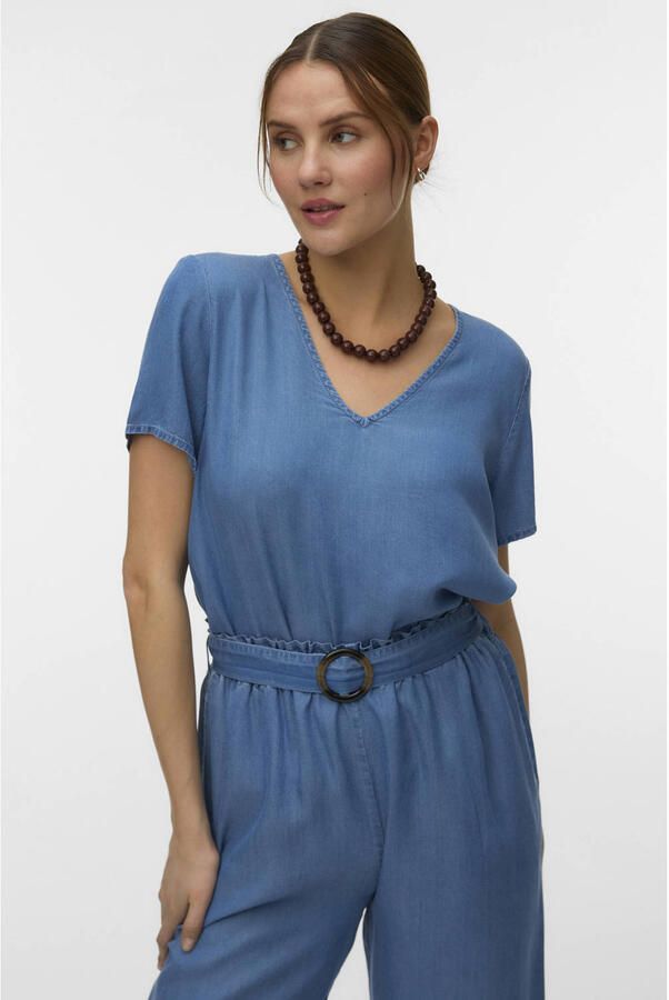 Vero Moda regular fit T-shirt van lyocell model 'BREE'