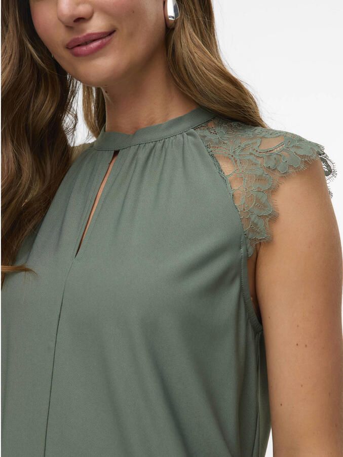 Vero Moda Regular fit top met kanten mouwen model 'MILLA' - Foto 2
