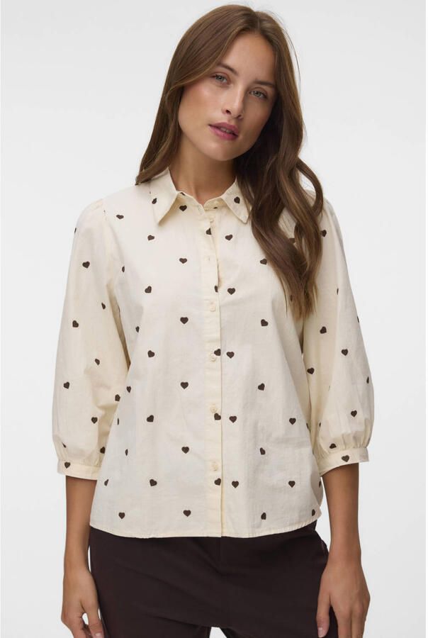 Vero moda Vmfeat 3 4 Shirt Wvn Btq Ga Dames