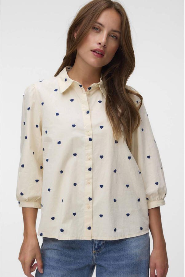 Vero moda Vmfeat 3 4 Shirt Wvn Btq Ga Dames - Foto 3
