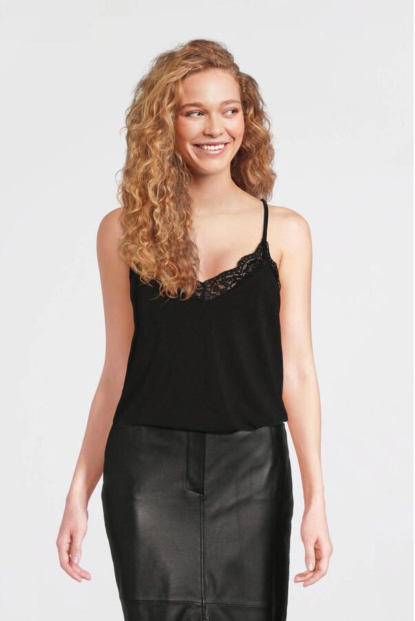 Vero Moda Top met bandjes en kant model 'ANA' - Foto 4