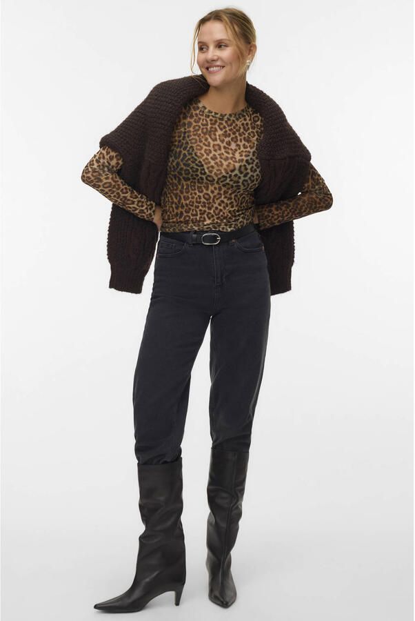 Vero Moda Shirt met lange mouwen VMLOVA LS MESH TOP JRS NOOS - Foto 2
