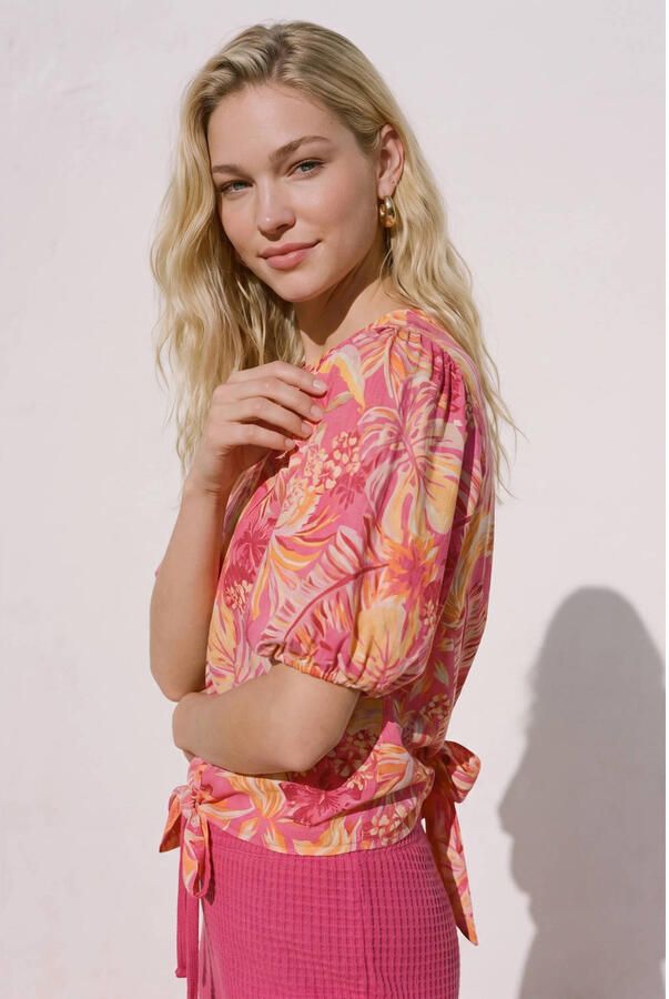 VERO MODA top met print roze - Foto 2