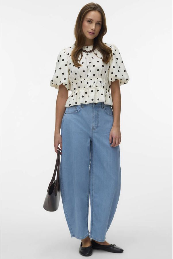 VERO MODA top met stippen wit - Foto 2