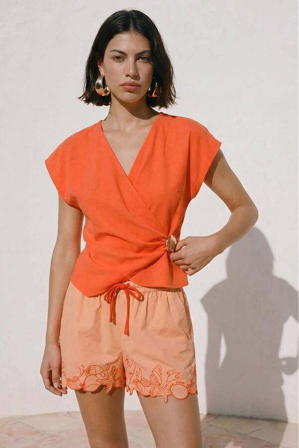 VERO MODA top oranje