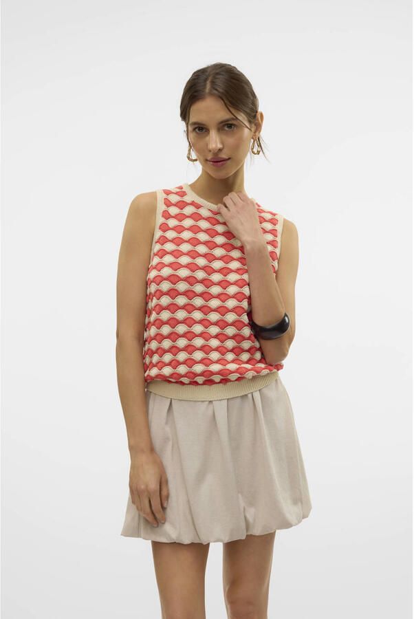Vero Moda Carry Sleeveless Crew Sweater Dames - Foto 3
