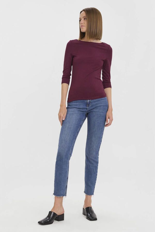 Vero Moda Shirt met 3 4 mouwen VMPANDA MODAL 3 4 TOP JRS NOOS