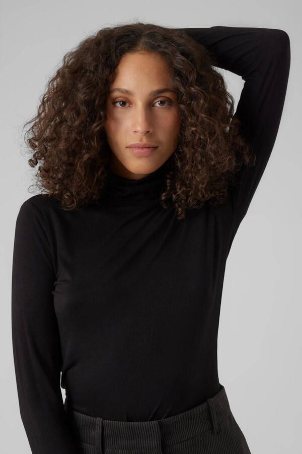 Vero Moda Shirt met lange mouwen VMALBERTE LS ROLLNECK TOP JRS NOOS