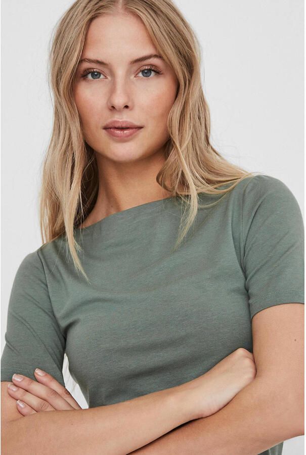 Vero Moda Stijlvolle Vmpanda Modal Dames T-shirt Groen Dames