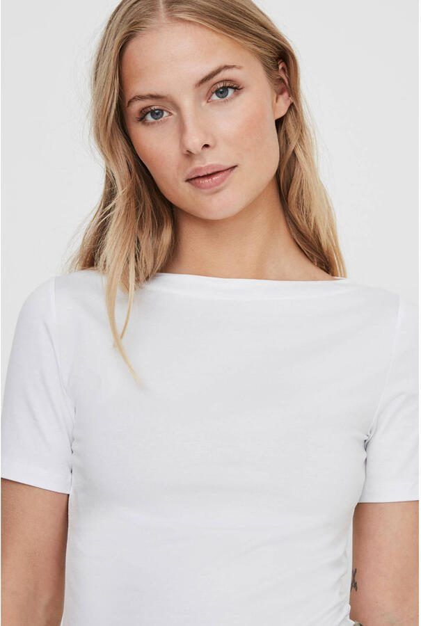 Vero Moda Wit Viscose Dames T-Shirt Lente Zomer Collectie White Dames - Foto 2