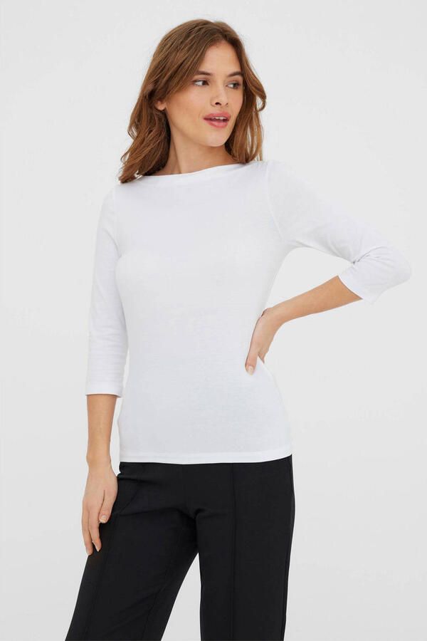 Vero Moda Shirt met 3 4 mouwen VMPANDA MODAL 3 4 TOP JRS NOOS