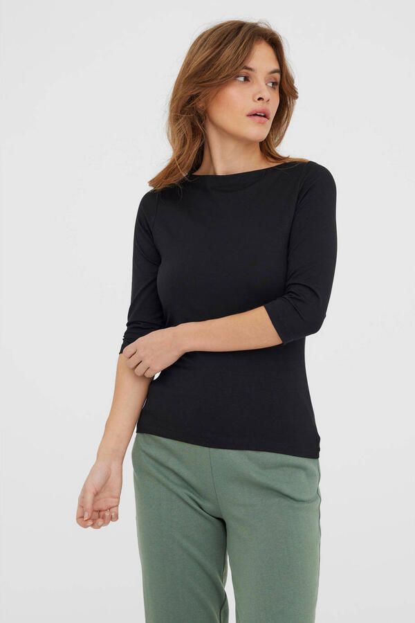 Vero Moda Shirt met 3 4 mouwen VMPANDA MODAL 3 4 TOP JRS NOOS - Foto 2