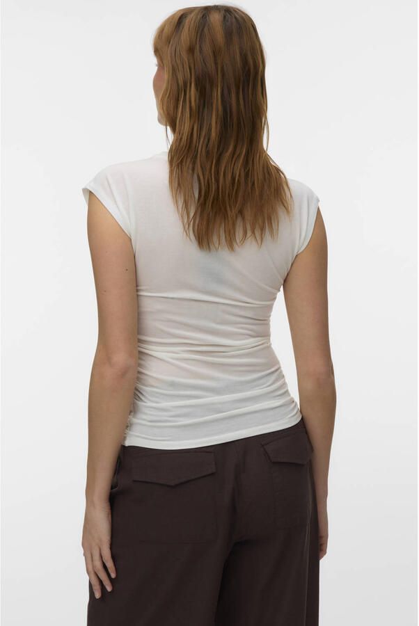 Vero Moda slim fit T-shirt van lyocellmix model 'AVASARAH' - Foto 3