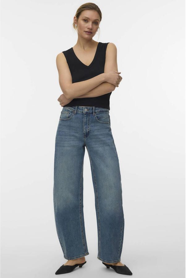 Vero Moda slim fit tank top van katoenmix model 'CHLOE'