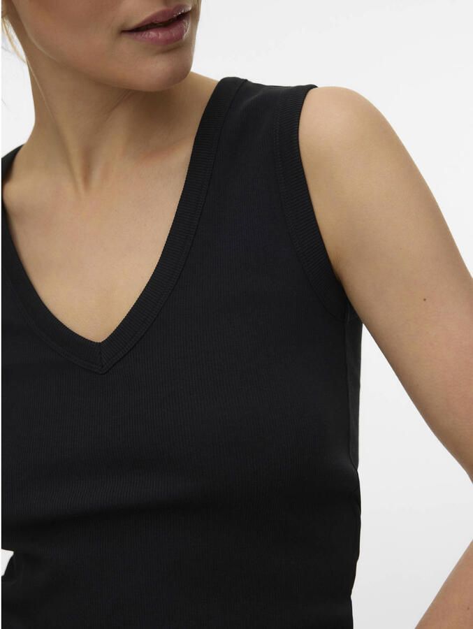 Vero Moda slim fit tank top van katoenmix model 'CHLOE' - Foto 2