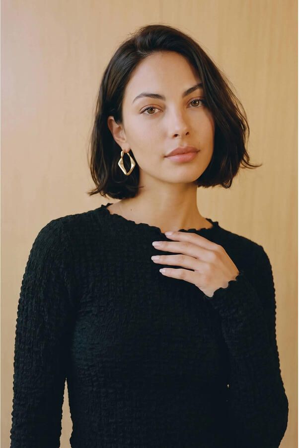 Vero Moda Regular fit shirt met lange mouwen van katoenmix model 'ZIA' - Foto 3