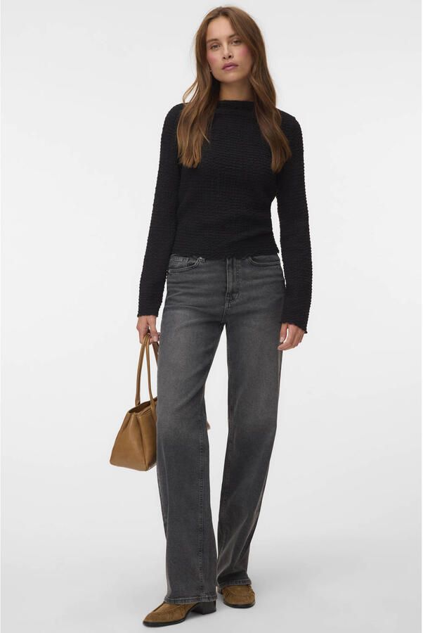 Vero Moda Regular fit shirt met lange mouwen van katoenmix model 'ZIA' - Foto 2