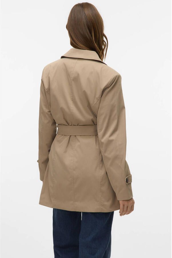 Vero Moda regular fit trenchcoat met ceintuur om te strikken model 'CHALSEA OLIVIA' - Foto 3