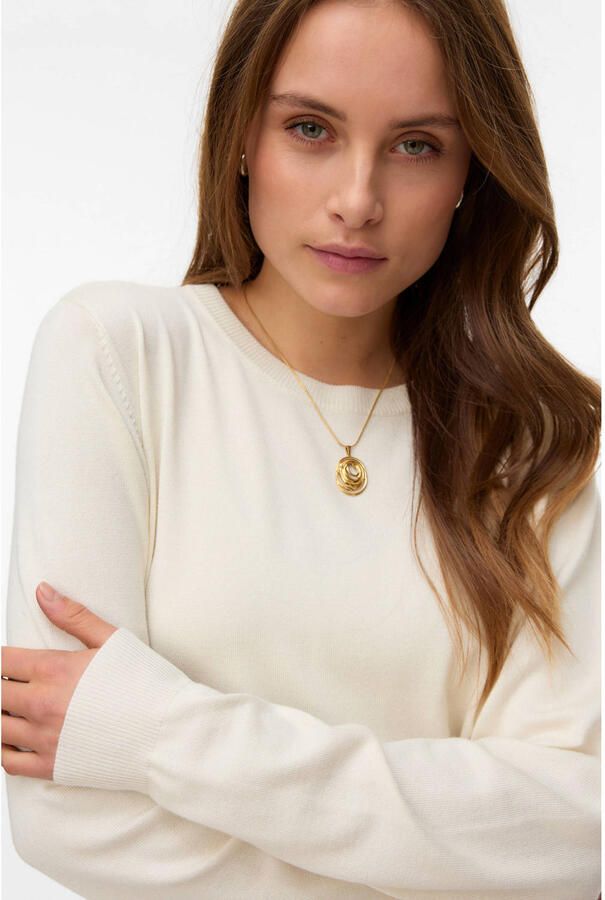VERO MODA trui ecru gebreid