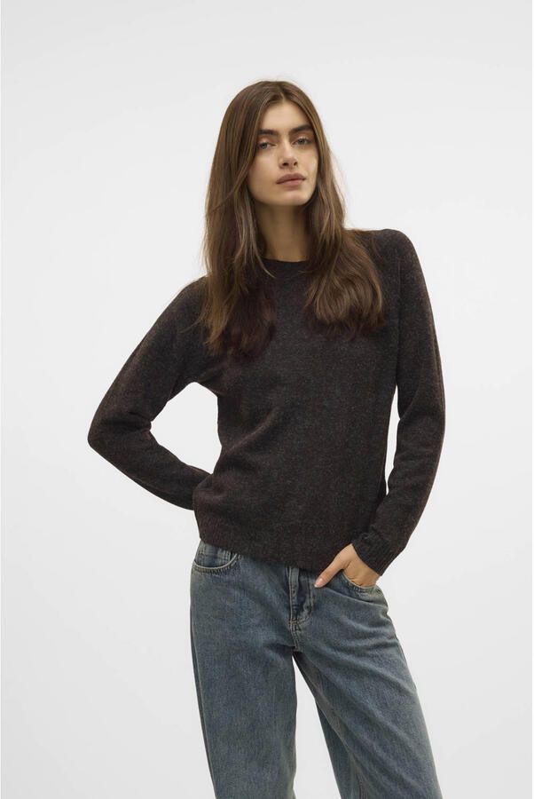 Vero Moda Regular fit gebreide pullover in gemêleerde look model 'DOFFY'