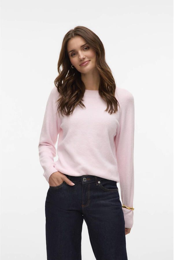 Vero Moda Zachte pullover met lange mouwen en ronde hals model 'DOFFY'