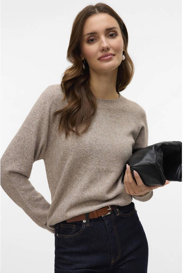 Vero Moda Zachte pullover met lange mouwen en ronde hals model 'DOFFY'