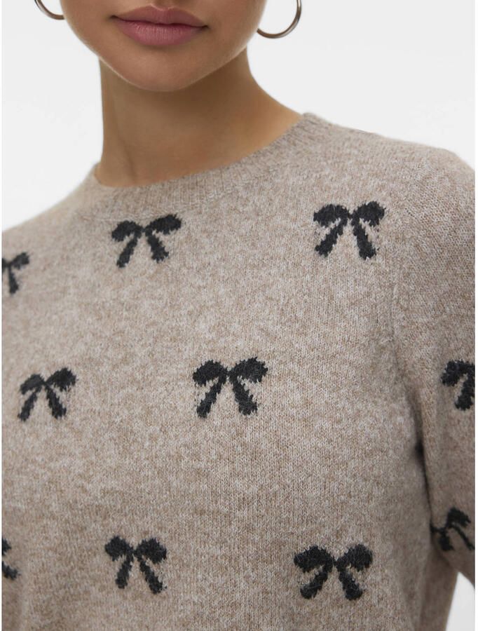 Vero Moda Doffy Intarsia 2 4 Knit Trui Dames