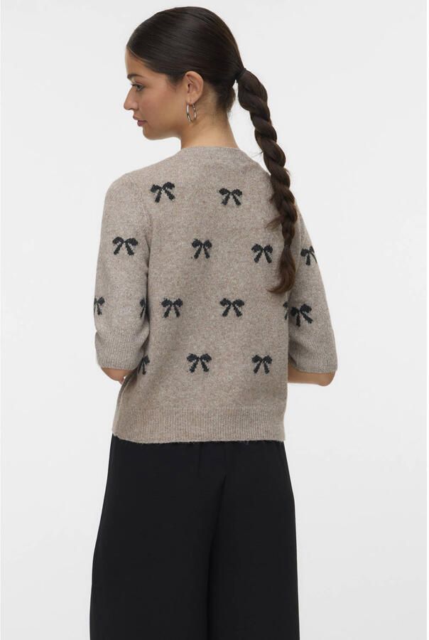 Vero Moda Doffy Intarsia 2 4 Knit Trui Dames - Foto 2