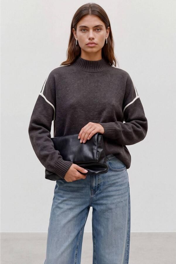Vero Moda Pullover met contrastpaspel aan de mouw